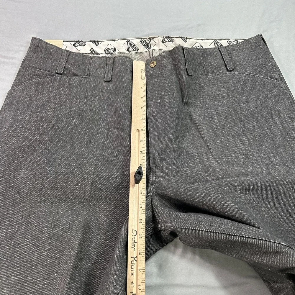 NEW Ben Davis Gorilla Cut Pants Mens 44x34‎ Gray Workwear Wide Leg Cotton USA